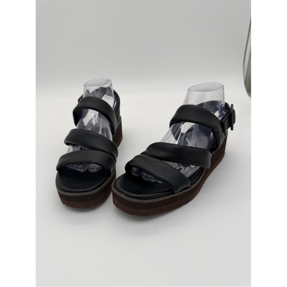 Vince Shoes - Vince Black & Brown Platform Strappy‎ Sandals size 8